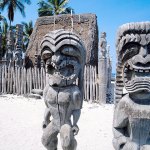 Big Island refuge statues